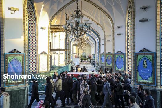 گزارش تصویری | مراسم تشییع پیکر مطهر شهید مدافع امنیت «مهدی ظریف» در مشهد ۲