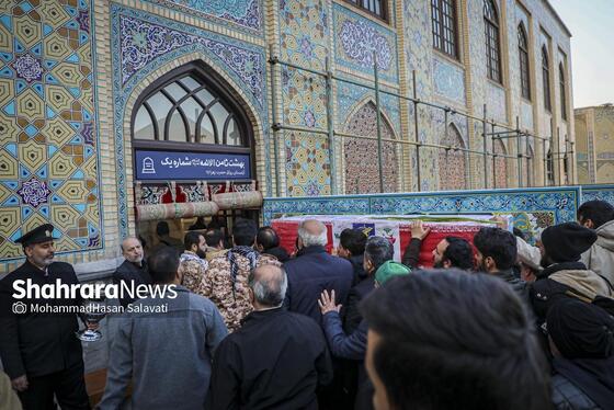 گزارش تصویری | مراسم تشییع پیکر مطهر شهید مدافع امنیت «مهدی ظریف» در مشهد ۲