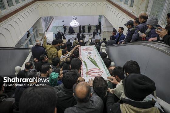 گزارش تصویری | مراسم تشییع پیکر مطهر شهید مدافع امنیت «مهدی ظریف» در مشهد ۲