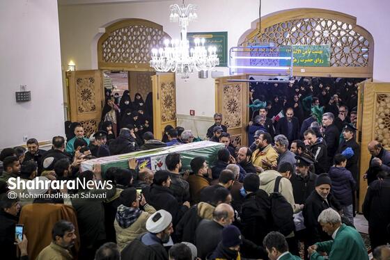 گزارش تصویری | مراسم تشییع پیکر مطهر شهید مدافع امنیت «مهدی ظریف» در مشهد ۲