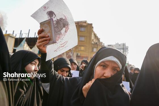 گزارش تصویری | مراسم تشییع پیکر مطهر شهید مدافع امنیت «مهدی ظریف» در مشهد ۳