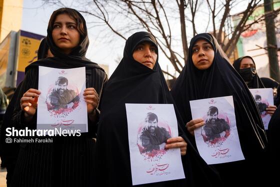 گزارش تصویری | مراسم تشییع پیکر مطهر شهید مدافع امنیت «مهدی ظریف» در مشهد ۳