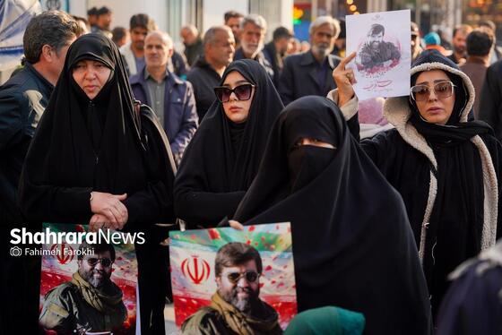 گزارش تصویری | مراسم تشییع پیکر مطهر شهید مدافع امنیت «مهدی ظریف» در مشهد ۳