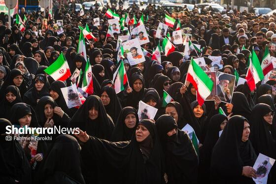 گزارش تصویری | مراسم تشییع پیکر مطهر شهید مدافع امنیت «مهدی ظریف» در مشهد ۳