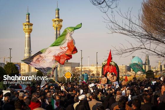 گزارش تصویری | مراسم تشییع پیکر مطهر شهید مدافع امنیت «مهدی ظریف» در مشهد ۳