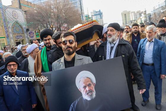 گزارش تصویری | آیین تشییع پیکر آیت‌الله «محمدهادی عبدخدایی»