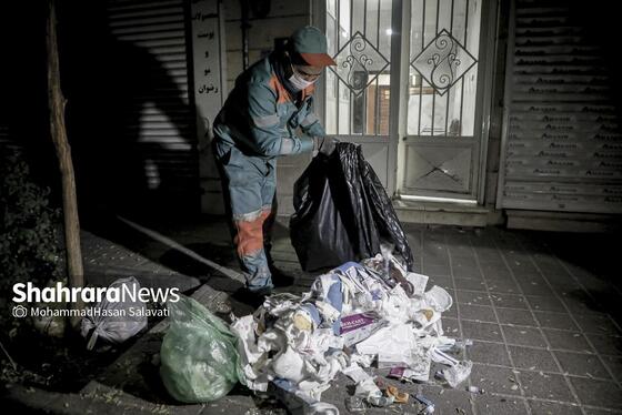 گزارش تصویری | رد عفونت بر آسفالت شهر