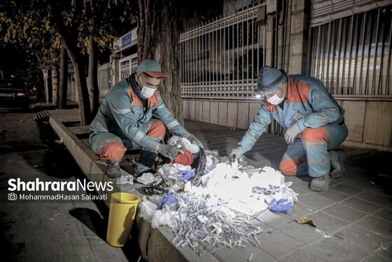 گزارش تصویری | رد عفونت بر آسفالت شهر