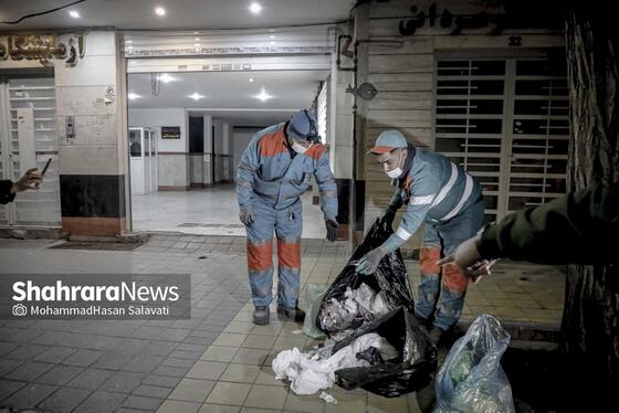 گزارش تصویری | رد عفونت بر آسفالت شهر
