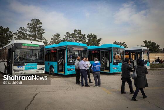 گزارش تصویری | آیین رونمایی از ۲۵ دستگاه اتوبوس جدید در مشهد (۱۲ بهمن ۱۴۰۴)