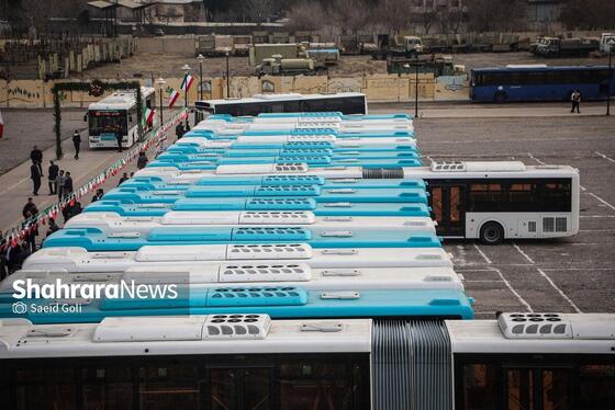 گزارش تصویری | آیین رونمایی از ۲۵ دستگاه اتوبوس جدید در مشهد (۱۲ بهمن ۱۴۰۴)