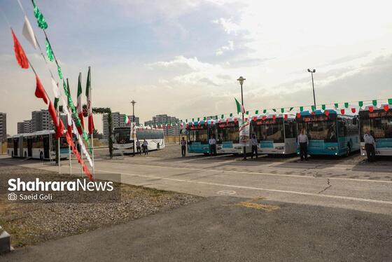 گزارش تصویری | آیین رونمایی از ۲۵ دستگاه اتوبوس جدید در مشهد (۱۲ بهمن ۱۴۰۴)