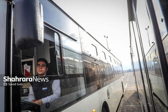 گزارش تصویری | آیین رونمایی از ۲۵ دستگاه اتوبوس جدید در مشهد (۱۲ بهمن ۱۴۰۴)
