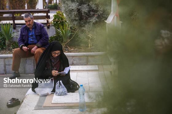 گزارش تصویری | آیین سنتی «چراغ برات» در بهشت رضا (ع) مشهد