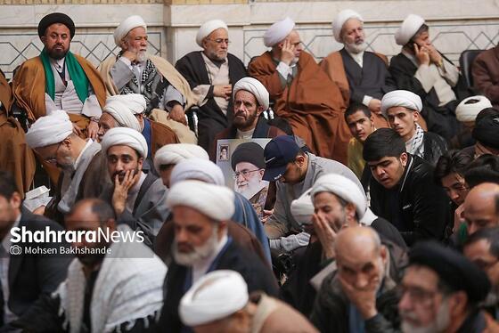 گزارش تصویری | اجتماع حوزویان در دفاع از ولایت در مشهد