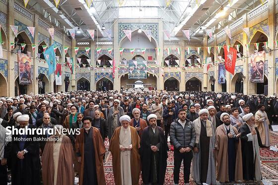 گزارش تصویری | اجتماع حوزویان در دفاع از ولایت در مشهد