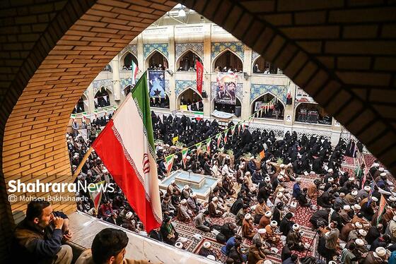 گزارش تصویری | اجتماع حوزویان در دفاع از ولایت در مشهد