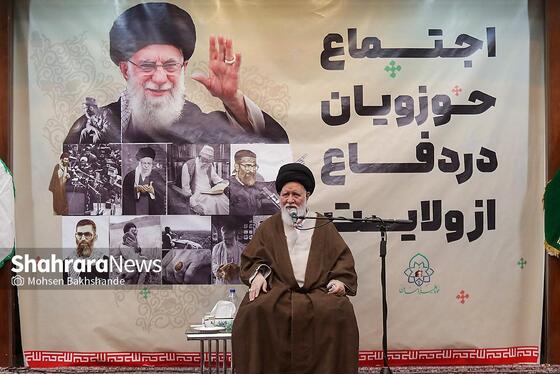 گزارش تصویری | اجتماع حوزویان در دفاع از ولایت در مشهد
