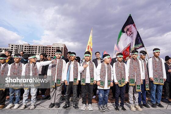 گزارش تصویری | اجتماع عظیم منتظران ظهور در مشهد ۱