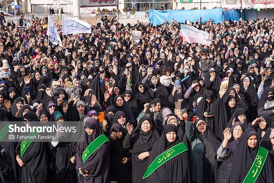 گزارش تصویری | اجتماع عظیم منتظران ظهور در مشهد ۱