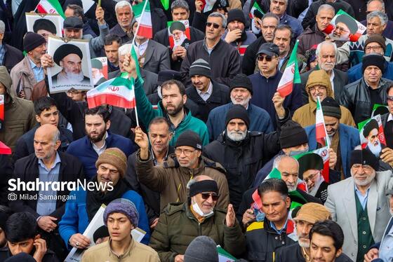 گزارش تصویری | راهپیمایی مردم مشهد در یوم الله ۲۲ بهمن ۲