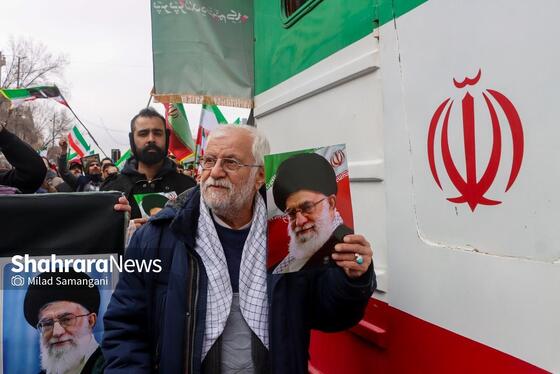 گزارش تصویری | راهپیمایی مردم مشهد در یوم الله ۲۲ بهمن ۲