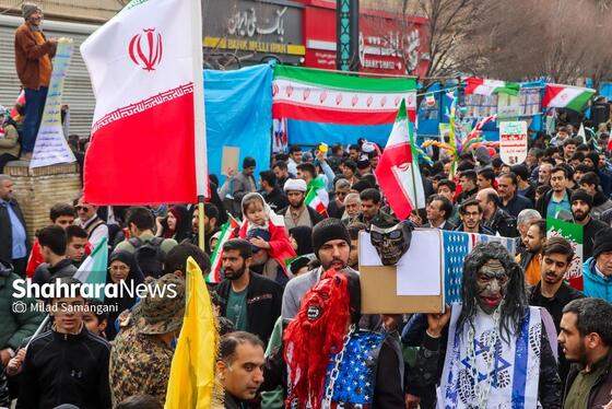 گزارش تصویری | راهپیمایی مردم مشهد در یوم الله ۲۲ بهمن ۲