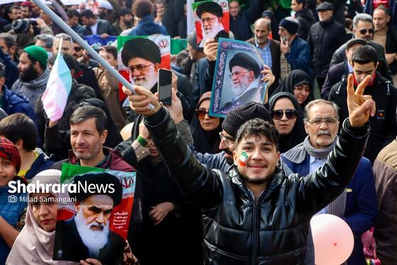 گزارش تصویری | راهپیمایی مردم مشهد در یوم الله ۲۲ بهمن ۲