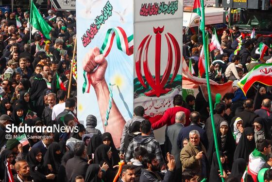 گزارش تصویری | راهپیمایی مردم مشهد در یوم الله ۲۲ بهمن ۲