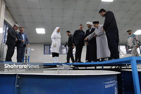 گزارش تصویری | بهره برداری از واحد بزرگ پرورش ماهی در شاندیز