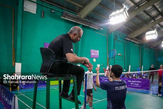 گزارش تصویری | مسابقه بدمینتون  پرتو نیروی روشا و چادر ملو اردکان