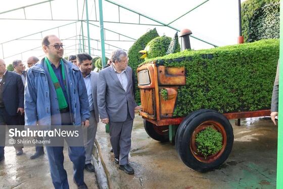 گزارش تصویری | بازدید از مرکز تولیدات سازمان پارک‌ها و فضای سبز