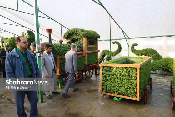 گزارش تصویری | بازدید از مرکز تولیدات سازمان پارک‌ها و فضای سبز