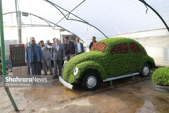 گزارش تصویری | بازدید از مرکز تولیدات سازمان پارک‌ها و فضای سبز