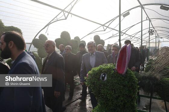 گزارش تصویری | بازدید از مرکز تولیدات سازمان پارک‌ها و فضای سبز