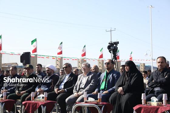 گزارش تصویری | آیین بهره‌برداری از مجموعه ورزشی روباز «شهدای چهاربرج» مشهد