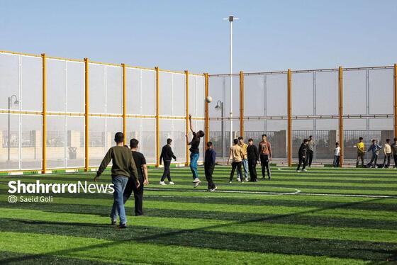 گزارش تصویری | آیین بهره‌برداری از مجموعه ورزشی روباز «شهدای چهاربرج» مشهد