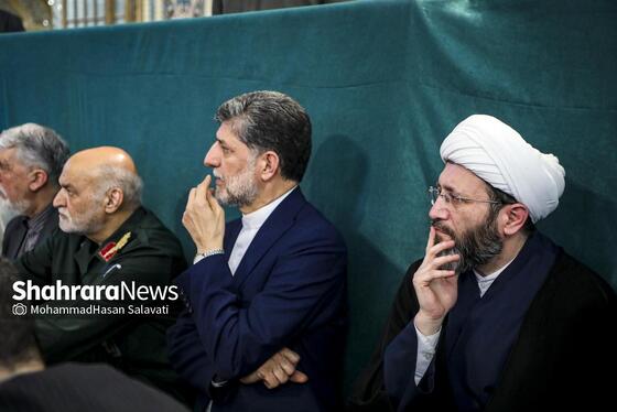 گزارش تصویری | مراسم چهلم شهدای حوادث دی ماه در حرم مطهر رضوی با حضور رئیس جمهور