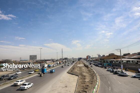 گزارش تصویری | آیین بهره‌برداری از پل بتنی زرکش و فاز اول کندرو بزرگراه پیامبراعظم(ص) مشهد