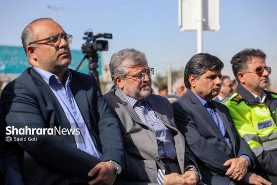 گزارش تصویری | آیین بهره‌برداری از پل بتنی زرکش و فاز اول کندرو بزرگراه پیامبراعظم(ص) مشهد