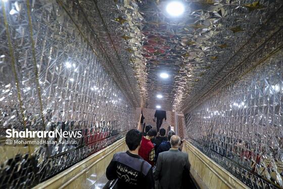 گزارش تصویری | ضیافت افطار در حرم مطهر رضوی