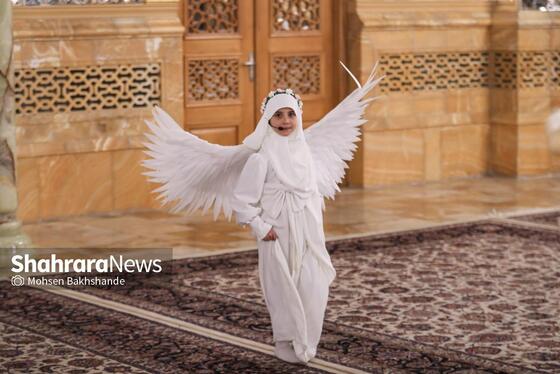 گزارش تصویری | ضیافت افطار دختران روزه اولی در حرم مطهر امام رضا(ع)