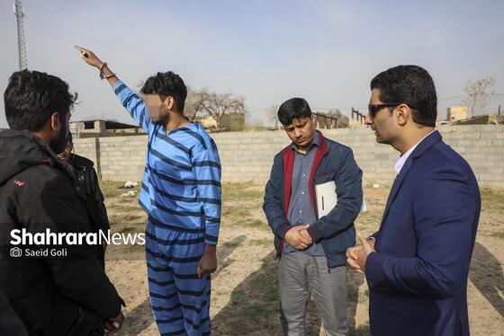 گزارش تصویری | بازسازی صحنه قتل در روستای «امرغان»