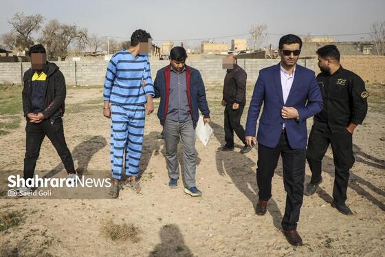 گزارش تصویری | بازسازی صحنه قتل در روستای «امرغان»