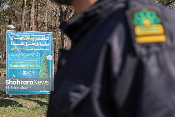 گزارش تصویری | کاشت درخت توسط دانش‌آموزان مدارس استثنایی مشهد