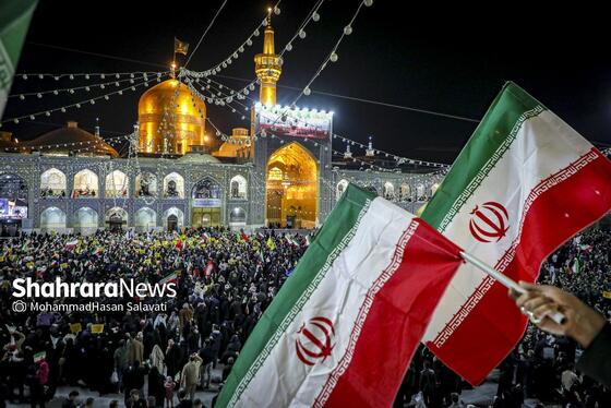 گزارش تصویری | اجتماع مردم مشهد در محکومیت حملات آمریکایی، صهیونی به ایران در حرم مطهر رضوی