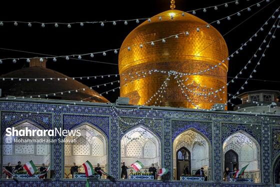 گزارش تصویری | اجتماع مردم مشهد در محکومیت حملات آمریکایی، صهیونی به ایران در حرم مطهر رضوی