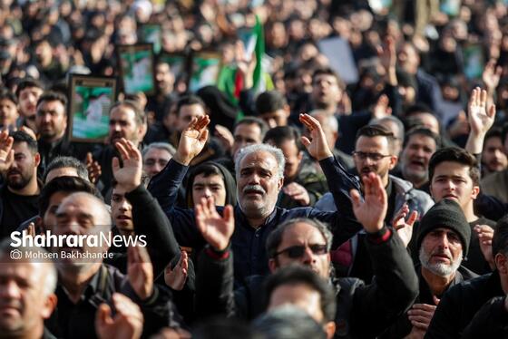 گزارش تصویری | عزاداری شهادت رهبر معظم انقلاب اسلامی، در حرم امام‌رضا (ع) - ۲