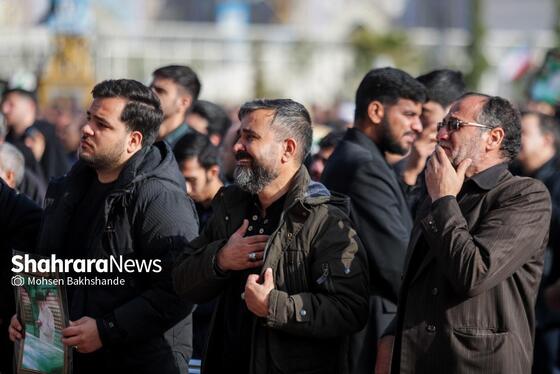 گزارش تصویری | عزاداری شهادت رهبر معظم انقلاب اسلامی، در حرم امام‌رضا (ع) - ۲