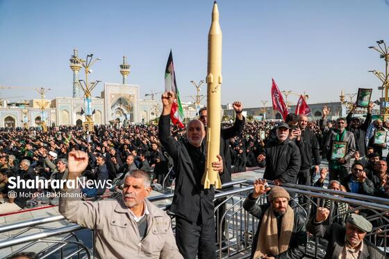 گزارش تصویری | عزاداری شهادت رهبر معظم انقلاب اسلامی، در حرم امام‌رضا (ع) - ۲